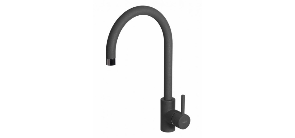 Elleci ELLECI - Csaptelep Cloud M70 nero metal - Kifutó termék! MMKCLO70 Gránit csaptelep