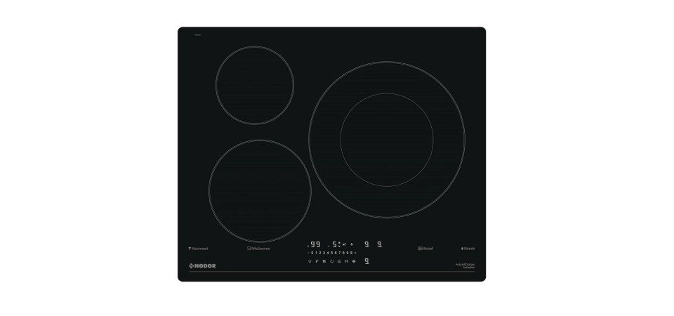 Nodor NODOR - Beépíthető indukciós főzőlap NorCoock IH-N6326 BK fekete Hob to Hood Beépíthető indukciós főzőlap