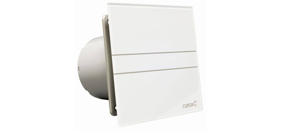 Cata Cata E-150GT ventilátor üveg előlappal, utószellőztető funkcióval, fehér Axiális szellőztető ventilátor