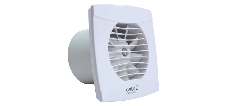 Cata Cata UC-10 STD ventilátor beépített pillangószeleppel, fehér Axiális szellőztető ventilátor
