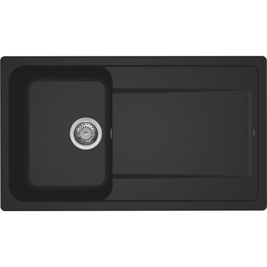Elleci ELLECI - Mosogatótálca Life 400 G40 Nero - Kifutó termék! LG240040 Gránit mosogatótálca