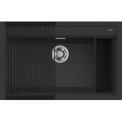 Elleci ELLECI - Mosogatótálca Best 130 Workstation Szett G40 Nero - Kifutó termék! LGB13040K2 Mosogatótálca