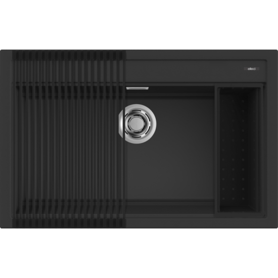 Elleci ELLECI - Mosogatótálca Best 130 Workstation Szett G40 Nero - Kifutó termék! LGB13040K2 Mosogatótálca
