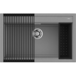 Elleci ELLECI - Mosogatótálca Best 130 Workstation Szett G48 Cemento - Kifutó termék! LGB13048K2 Mosogatótálca