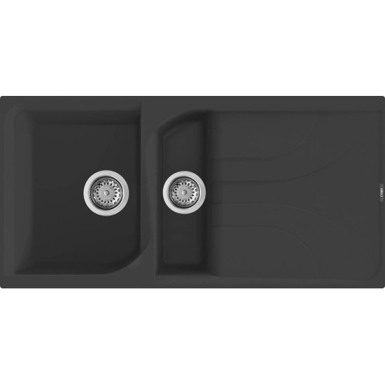 Elleci ELLECI - Mosogatótálca Ego 475 G40 Nero - Kifutó termék! LGE47540 Mosogatótálca