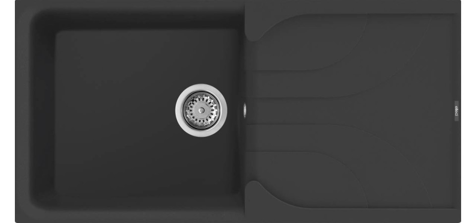 Elleci ELLECI - Mosogatótálca Ego 480 G40 Nero LGE48040 Mosogatótálca