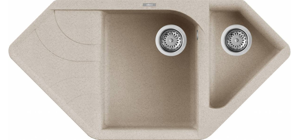 Elleci ELLECI - Mosogatótálca Ego CORNER G51 Avena - Kifutó termék! LGECOR51 Mosogatótálca