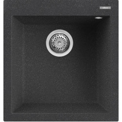 Elleci ELLECI - Mosogatótálca Quadra 102 G54 Nero Pietra - Kifutó termék! LGQ10254 Gránit mosogatótálca