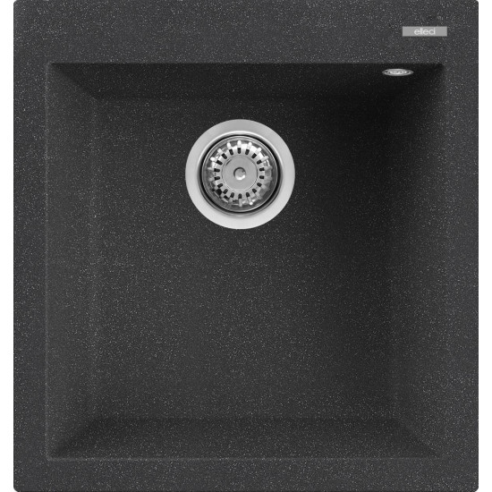 Elleci ELLECI - Mosogatótálca Quadra 102 G54 Nero Pietra - Kifutó termék! LGQ10254 Gránit mosogatótálca