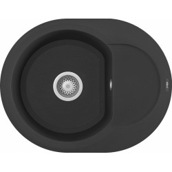 Elleci ELLECI - Mosogatótálca Easy ROUND 600 G40 Nero LGYR6040 Mosogatótálca