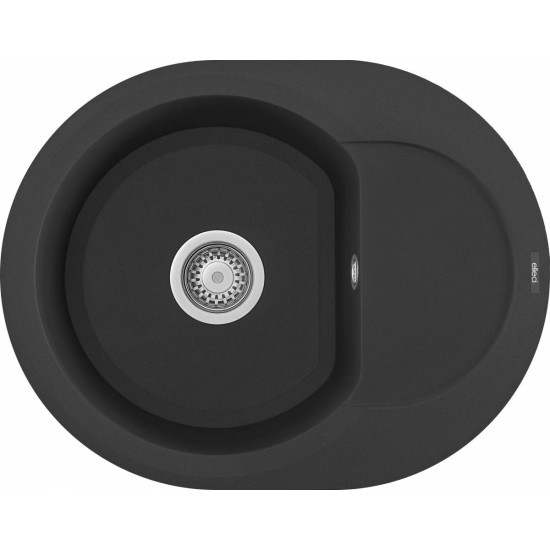 Elleci ELLECI - Mosogatótálca Easy ROUND 600 G40 Nero LGYR6040 Mosogatótálca