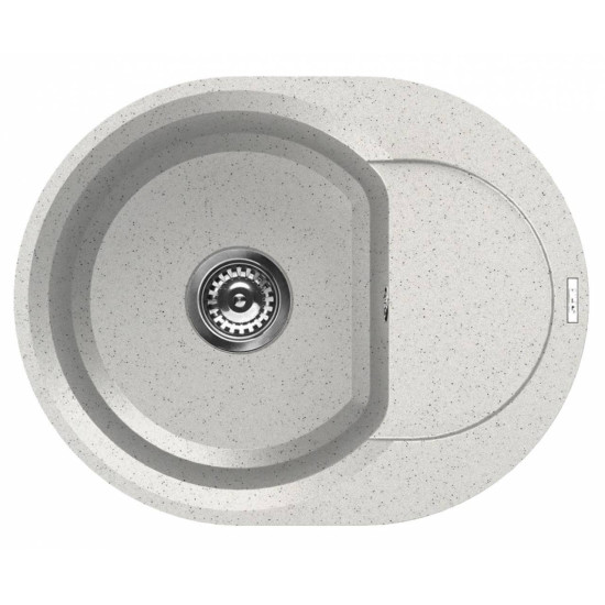 Elleci ELLECI - Mosogatótálca Easy ROUND 600 G52 Bianco Pietra - Kifutó termék! LGYR6052 Mosogatótálca