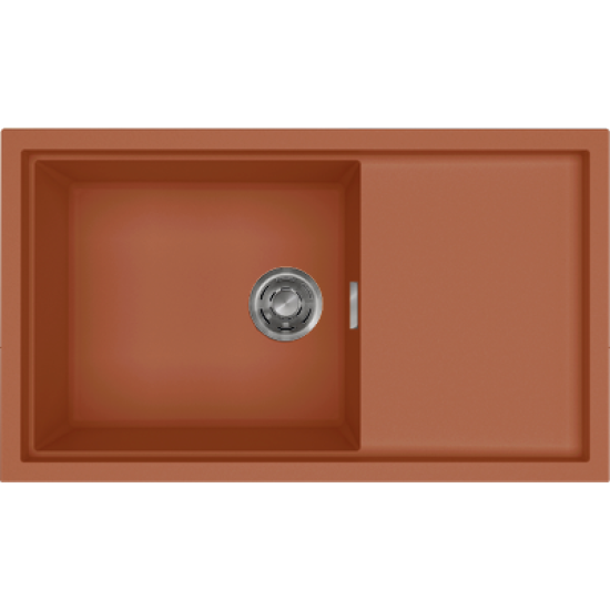 Elleci ELLECI - Mosogatótálca Sintesi 410 K83 Clay inox tartozékokkal LKS41083 Kerámia mosogatótálca
