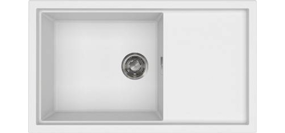 Elleci ELLECI - Mosogatótálca Sintesi 410 K96 White inox tartozékokkal LKS41096 Kerámia mosogatótálca