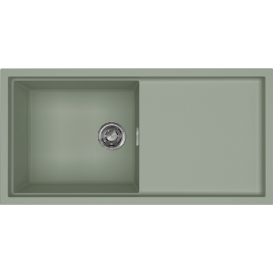 Elleci ELLECI - Mosogatótálca Sintesi 480 K82 Sage inox tartozékokkal LKS48082 Kerámia mosogatótálca