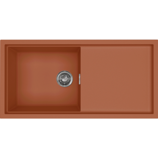 Elleci ELLECI - Mosogatótálca Sintesi 480 K83 Clay inox tartozékokkal LKS48083 Kerámia mosogatótálca