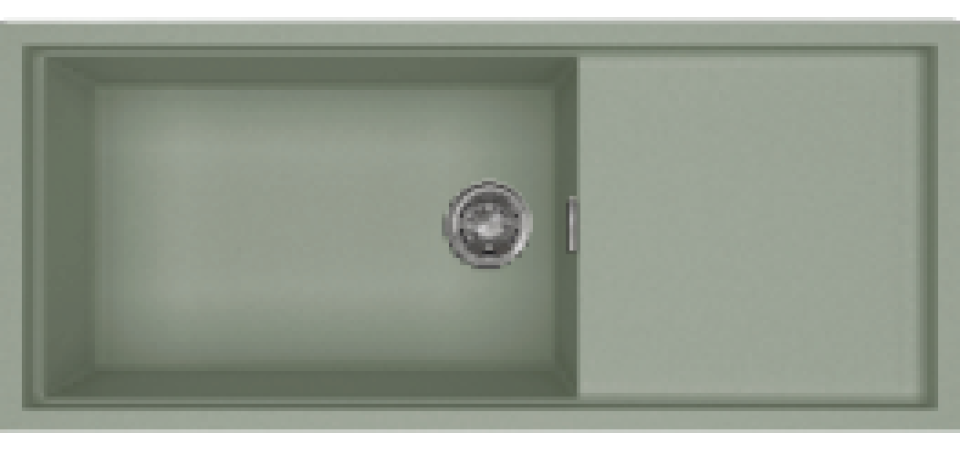 Elleci ELLECI - Mosogatótálca Sintesi 510 K82 Sage inox tartozékokkal LKS51082 Kerámia mosogatótálca