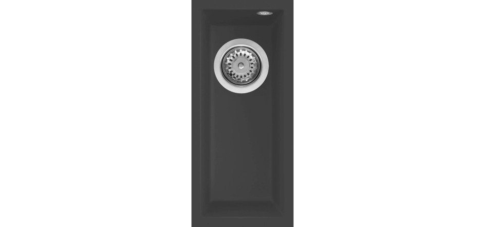 Elleci ELLECI - Mosogatótálca Quadra 50 UM M70 Nero Metal munkalap alá szerelhető LMQ05070BSO Mosogatótálca