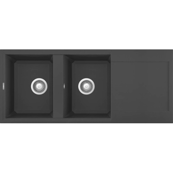 Elleci ELLECI - Mosogatótálca Easy 500 M70 Nero Metal - Kifutó termék! LMY50070 Mosogatótálca