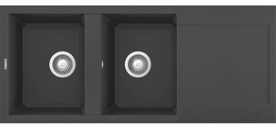 Elleci ELLECI - Mosogatótálca Easy 500 M70 Nero Metal - Kifutó termék! LMY50070 Mosogatótálca