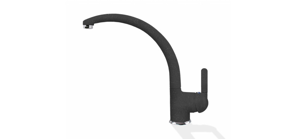 Elleci ELLECI - Csaptelep Po G54 nero pietra - Kifutó termék! MGKPO54 Gránit csaptelep