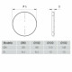 Aerauliqa AERAULIQA - pillangószelep QA, QD, QS, és QB típusú ventilátorokhoz, NA150 mm Szellőztető ventilátor tartozékok
