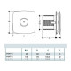 Cata Cata X-Mart 12 ventilátor beépített pillangószeleppel Axiális szellőztető ventilátor