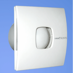 Cata Cata Silentis 10 Timer (Low Noise) ventilátor utószellőztető funkcióval, pillangószeleppel Axiális szellőztető ventilátor