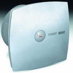 Cata Cata X-Mart 15 Matic Inox ventilátor automata előlapzárással, beépített pillangószeleppel Axiális szellőztető ventilátor