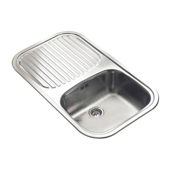 Cata Cata OUTLET - Mosogatótálca C1SC inox medence jobb oldalt - Szépséghibás termék! Rozsdamentes acél mosogatótálca
