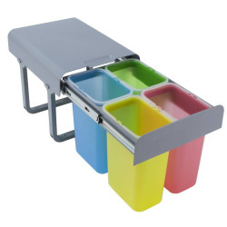 EKOTECH EKOTECH - Beépíthető hulladékgyűjtő EKKO  40 - 4x8 liter Beépíthető hulladéktároló
