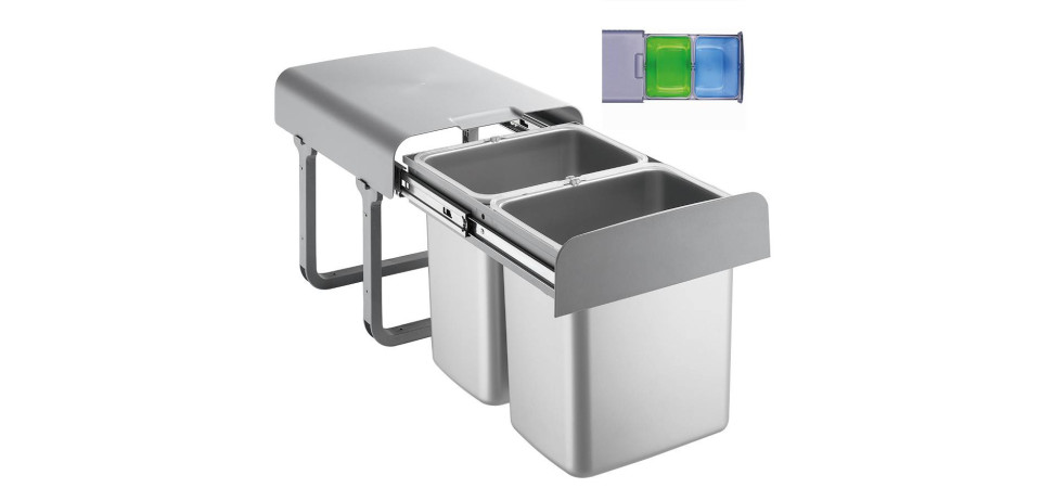 EKOTECH EKOTECH - Beépíthető hulladékgyűjtő EKKO 40 - 2x16 liter Beépíthető hulladéktároló EKOTECH EKOTECH - Beépíthető hulladékgyűjtő EKKO 40 - 2x16 liter Beépíthető hulladéktároló