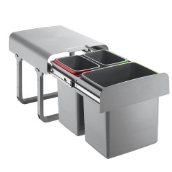 EKOTECH EKOTECH - Beépíthető hulladékgyűjtő EKKO 40 - 1x16 liter+2x8 liter Beépíthető hulladéktároló