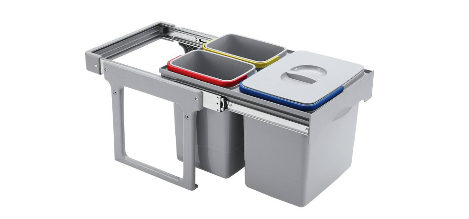 EKOTECH EKOTECH - Beépíthető hulladékgyűjtő EKKO EASY 40 - 1x16 liter+2x8 liter Beépíthető hulladéktároló EKOTECH EKOTECH - Beépíthető hulladékgyűjtő EKKO EASY 40 - 1x16 liter+2x8 liter Beépíthető hulladéktároló