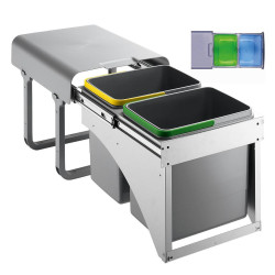 EKOTECH EKOTECH - Beépíthető hulladékgyűjtő EKKO FRONT 40 - 2x16 liter Beépíthető hulladéktároló