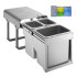 EKOTECH EKOTECH - Beépíthető hulladékgyűjtő EKKO FRONT 40 - 1x16 liter+2x8 liter Beépíthető hulladéktároló
