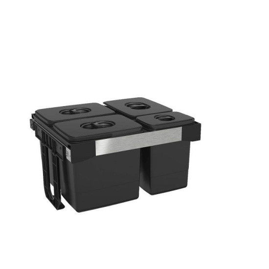 EKOTECH EKOTECH - Beépíthető hulladékgyűjtő FREE JAZZ 60 - 3x15 liter+1x7 liter Beépíthető hulladéktároló