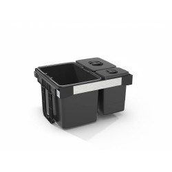 EKOTECH EKOTECH - Beépíthető hulladékgyűjtő FREE JAZZ 60 - 1x34 liter+1x7 liter+1x15 liter Beépíthető hulladéktároló