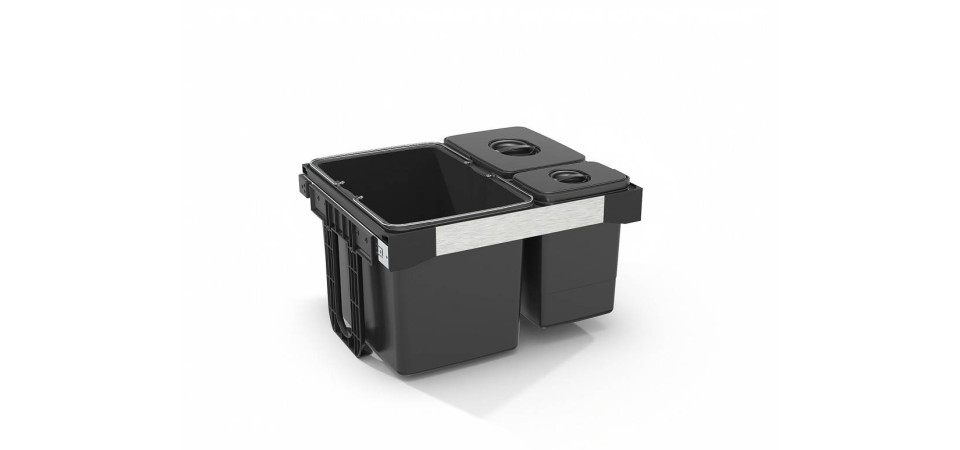 EKOTECH EKOTECH - Beépíthető hulladékgyűjtő FREE JAZZ 60 - 1x34 liter+1x7 liter+1x15 liter Beépíthető hulladéktároló