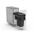 EKOTECH EKOTECH - Beépíthető hulladékgyűjtő FRONT 30 - 1x26 liter+1x7 liter Beépíthető hulladéktároló