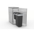 EKOTECH EKOTECH - Beépíthető hulladékgyűjtő SMART Inox 1x26 liter+1x7 liter lágyan záródó Beépíthető hulladéktároló