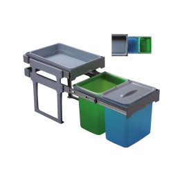 EKOTECH EKOTECH - Beépíthető hulladékgyűjtő TANK 40 - 2x16 liter Beépíthető hulladéktároló