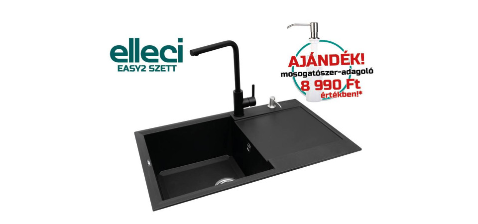 Elleci ELLECI - EASY2 szett EASY2SZETT Gránit mosogatótálca Elleci ELLECI - EASY2 szett EASY2SZETT Gránit mosogatótálca