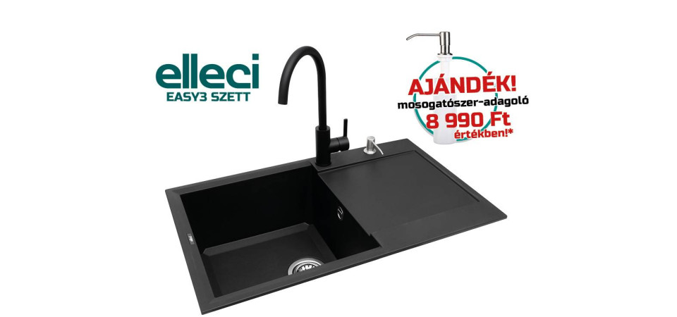 Elleci ELLECI - EASY3 szett EASY3SZETT Gránit mosogatótálca Elleci ELLECI - EASY3 szett EASY3SZETT Gránit mosogatótálca