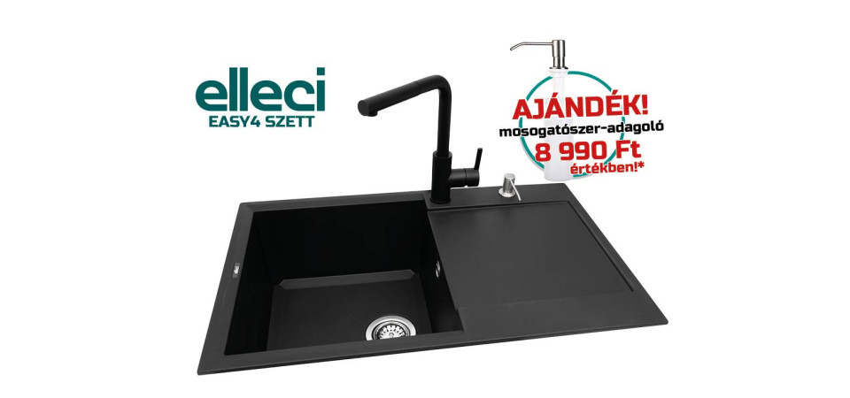 Elleci ELLECI - EASY4 szett EASY4SZETT Gránit mosogatótálca Elleci ELLECI - EASY4 szett EASY4SZETT Gránit mosogatótálca