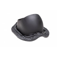 VILPE VILPE STEEL profilos átvezető elem, fekete Szellőztető ventilátor tartozékok