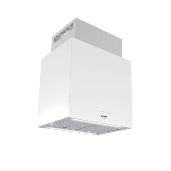 Nodor Nodor - Páraelszívó NorBreeze ISLA CUBE GLASS ECO 60 WH/A Hob to Hood Sziget páraelszívó