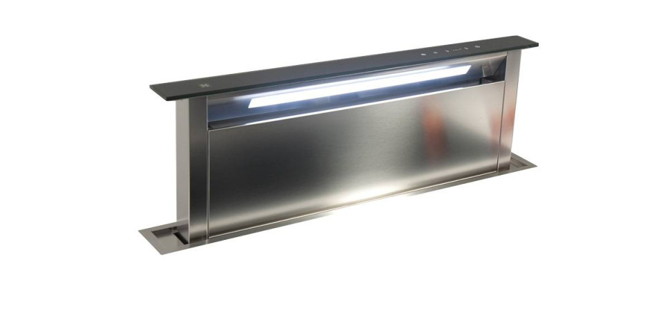 Sirius Sirius - Páraelszívó S-DD2 TC/L EM 86 fekete üveg/inox motor nélkül Pultba építhető páraelszívó