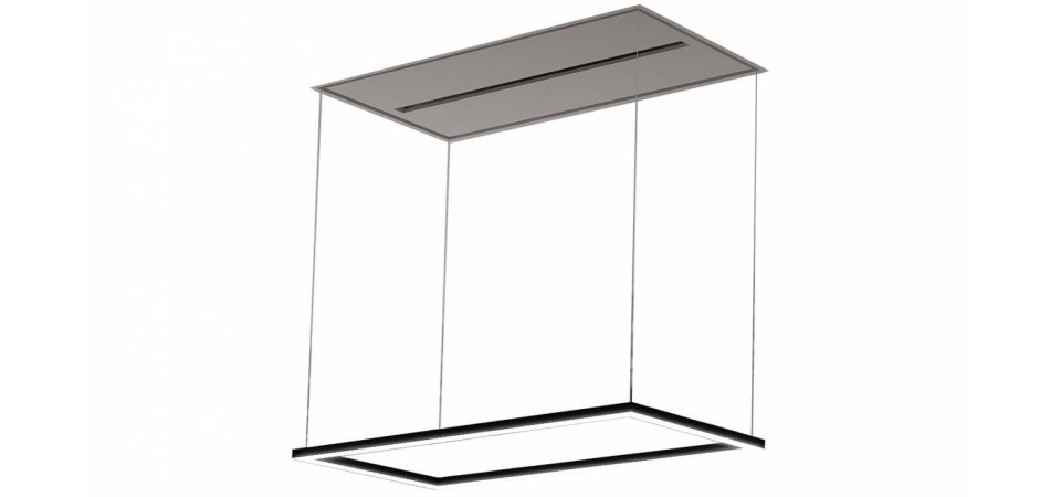 Sirius Sirius - Páraelszívó SLT-978 KITE BRUSHLESS TW WI-FI fekete Mennyezetbe építhető páraelszívó