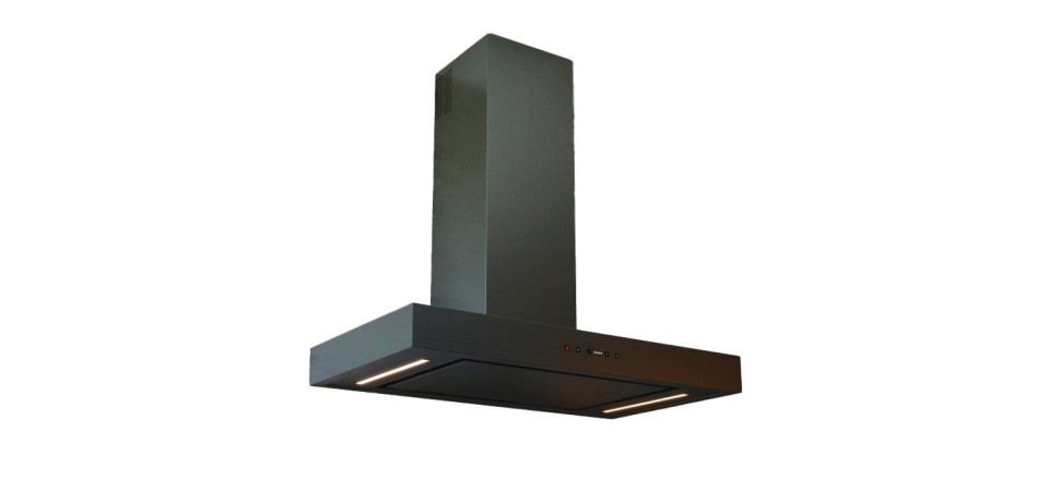Sirius Sirius - Páraelszívó SLTC-122 TW PVD ANTI-DROP 90 cm Antracit Kürtős páraelszívó